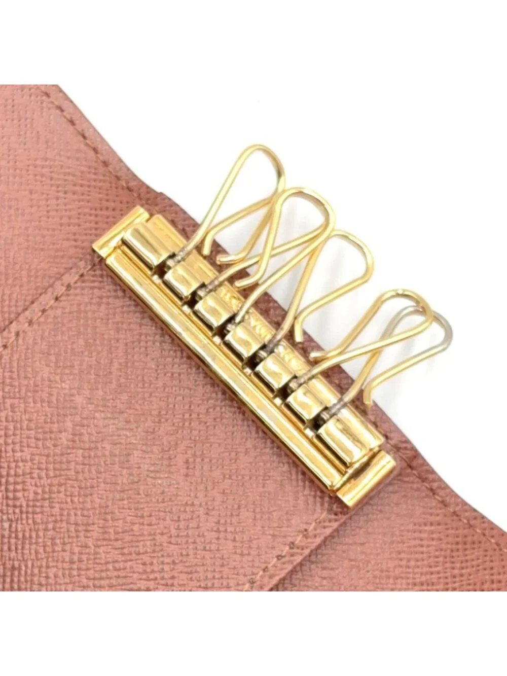 Louis Vuitton Multicles 6 Monogram Leather Brown Key Case Gold Key Holder